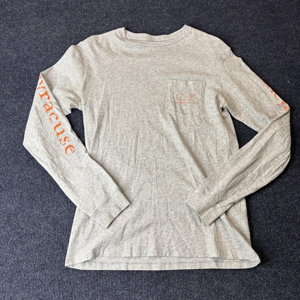 Syracuse Orange Shirt Womens XS Gray NCAA College Long Sleeve Vineyard Vines